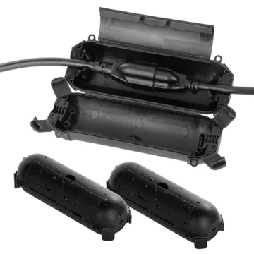 Flemoon 3 Pack Outdoor Extension Cord Safety Cover - Protects Electrical Connections