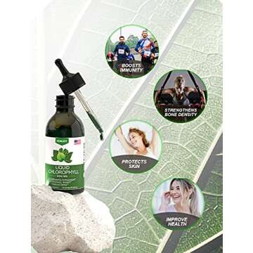 Liquid Chlorophyll Drops for Energy Boost and Detox
