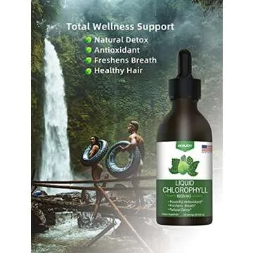 Liquid Chlorophyll Drops for Energy Boost and Detox
