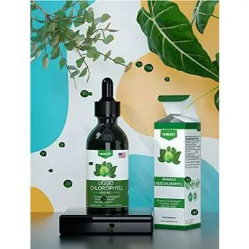 Liquid Chlorophyll Drops for Energy Boost and Detox