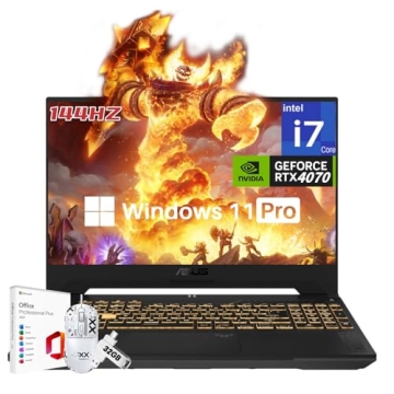 ASUS TUF F15 Gaming Laptop, NVIDIA RTX 4070, Intel 13th Core i7-13620H(Beat i9-12900), 15.6" 144Hz F...