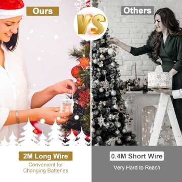 Verdenu Christmas Tree Topper with Remote & LED Lights