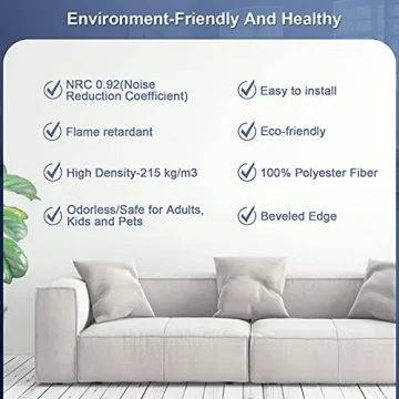 DEKIRU Acoustic Panels for Home and Office Soundproofing