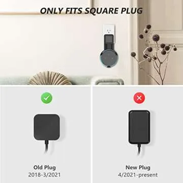 WALI Wall Mount for Echo Dot 3rd Gen with Cable Management