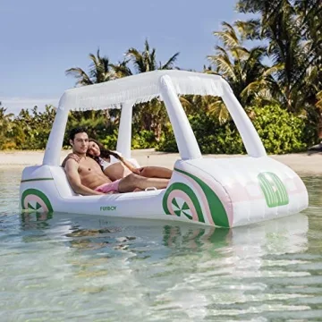 FUNBOY Giant Golf Cart Pool Float with Shade Cup Holders