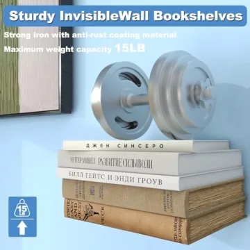 FENTEC Invisible Floating Book Shelves - Stylish Storage Solution