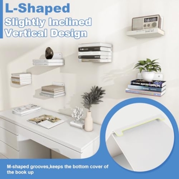 FENTEC Invisible Floating Book Shelves - Stylish Storage Solution