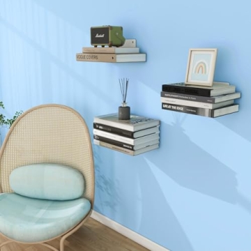 FENTEC Invisible Floating Book Shelves - Stylish Storage Solution