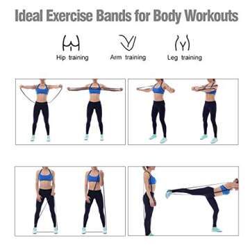 YOOBAND POWER Resistance Band Set,Pull Up Assistance Bands,Exercise Bands,Workout Stretch Bands,Mobility Bands, Powerlifting Bands for Power Training,Physical Therapy,Home Fitness(red,10-35 lbs)