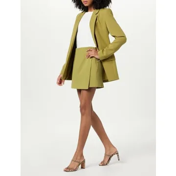 Stylish Drop Women's Kamila A-Line Mini Skort, Olive Oil