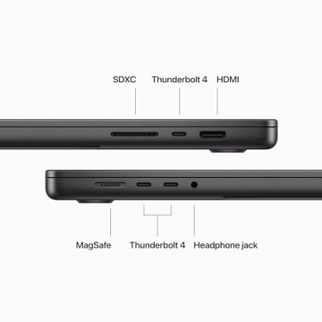 Apple 2023 MacBook Pro Laptop M3 Pro chip with 12‑core CPU, 18‑core GPU: Built for Apple Intelligence, 16.2-inch Liquid Retina XDR Display, 18GB Unified Memory, 512GB SSD Storage; Space Black