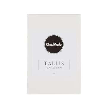 ChadMade Tallis Collection Fabric Sample Booklet in 15cm(L) x 10cm(W) x 5.5cm(H), Polyester Linen Blend, Midweight, 38 Colors Included, Front Back Same Color and Texture