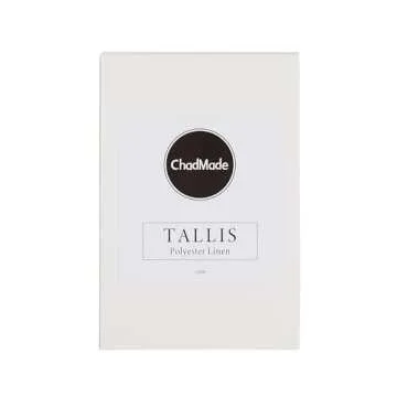ChadMade Tallis Collection Fabric Sample Booklet in 15cm(L) x 10cm(W) x 5.5cm(H), Polyester Linen Blend, Midweight, 38 Colors Included, Front Back Same Color and Texture