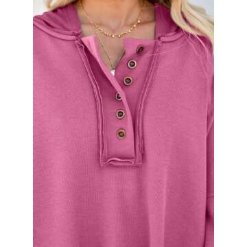 Dokotoo Fall Sweatshirts for Women 2024 Cute Long Sleeve Pink Tops for Women Fashion Winter V Neck Clothes Hoodies Small