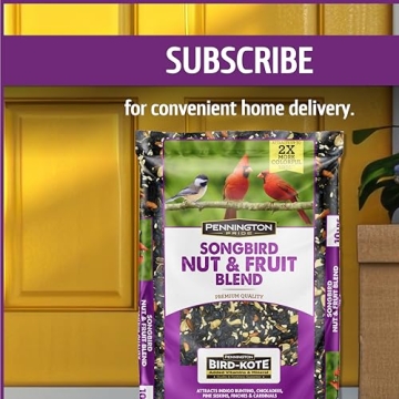 Premium Wild Bird Seed with Nut & Fruit Blend for Songbirds