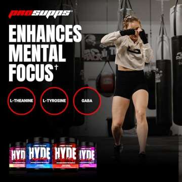 PROSUPPS Mr. Hyde Signature Pre Workout with Creatine, Beta Alanine, TeaCrine and Caffeine for Sustained Energy, Focus Pumps - Endurance Energy Drink Men Women (Blue Razz, 30 Servings)