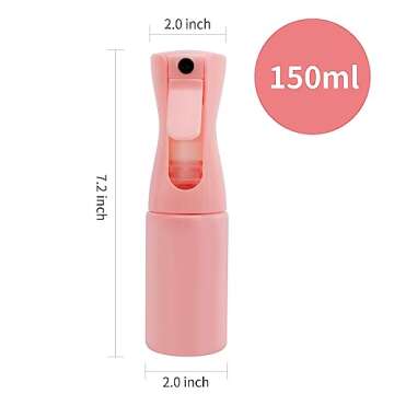MEIPO Spray Bottles Continuous Water Sprayer for Hair Reusable Beauty Spray Bottle For Hairstyling, ...