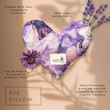 Handmade Heart Eye Pillow - Organic Comfort & Relaxation Gift