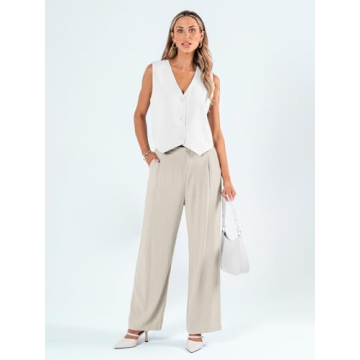 Elegant LILLUSORY Women's Wide Leg Dress Pants