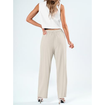 Elegant LILLUSORY Women's Wide Leg Dress Pants