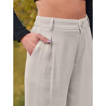 Elegant LILLUSORY Women's Wide Leg Dress Pants