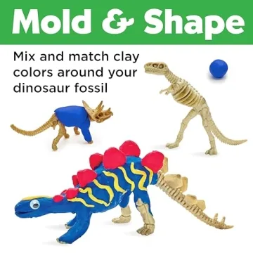 Clay Dinosaurs Craft Kit for Kids Ages 5-8+ Fun Educational Toy
