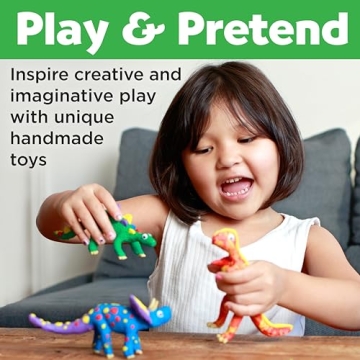 Clay Dinosaurs Craft Kit for Kids Ages 5-8+ Fun Educational Toy