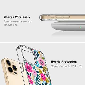 Stylish ICEDIO iPhone 14 Pro Case with Screen Protector