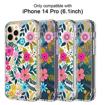 Stylish ICEDIO iPhone 14 Pro Case with Screen Protector