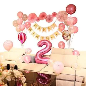 Tellpet Jumbo Pink Number 2 Balloon for Parties