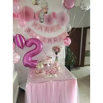 Tellpet Jumbo Pink Number 2 Balloon for Parties