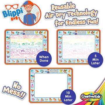 Blippi Water Doodle Mat - Fun Learning for Kids 2+