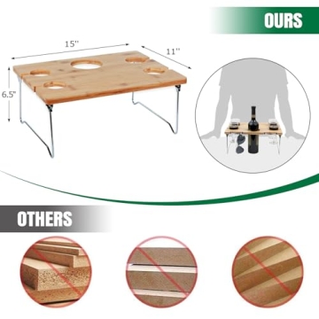 INNO STAGE Portable Picnic Table for Outdoor Dining