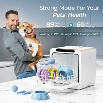 Compact EUHOMY Mini Dishwasher with Built-in Water Tank