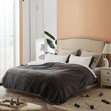 CHEE RAY Waterproof Dog Blanket 58 x 39 in, Soft Pet Pee Proof Throws for Couch Sofa Bed, Reversible...