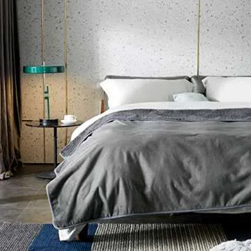 CHEE RAY Waterproof Dog Blanket 58 x 39 in, Soft Pet Pee Proof Throws for Couch Sofa Bed, Reversible Plush Protector Cover for Small/Medium/Large Dogs Puppies Cats, Grey