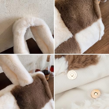 Extolove Fluffy Tote Bag for Stylish Everyday Use