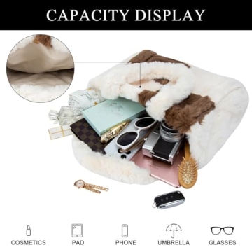 Extolove Fluffy Tote Bag for Stylish Everyday Use