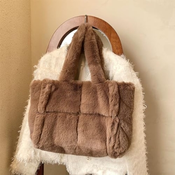 Extolove Fluffy Tote Bag for Stylish Everyday Use
