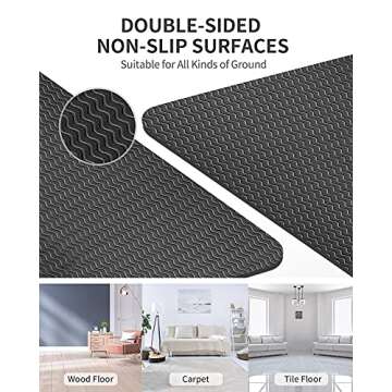 CAMBIVO Yoga Mat for Men and Women, Non-Slip TPE Workout Mat for Home Gym, Exercise Fitness Mat for ...