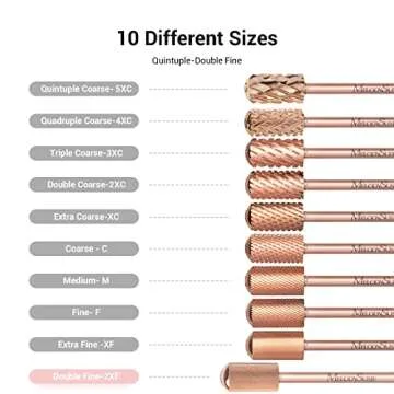 MelodySusie Rose Gold Nail Drill Bits - Safe & Versatile
