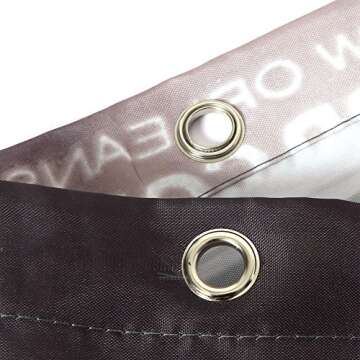 2m² Shower Curtain 3D City Night View Polyester Waterproof Textile Shower Curtain with 12hooks,72 x 72-Inch