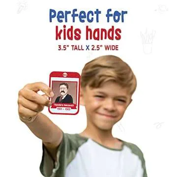 Merka 96 US Presidents & States Flashcards for Kids