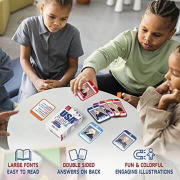 Merka 96 Pack US Presidents Flash Cards, US States and Capital Flash Cards for Kids Learning 50 States and 46 USA Presidents, Great Historic and Geography Facts