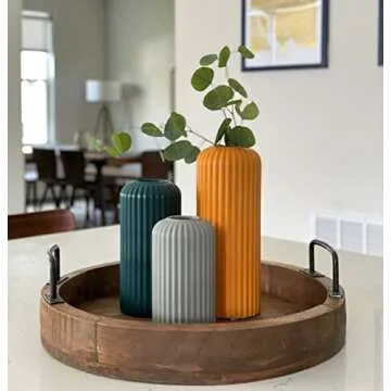 Rumi Décor Ceramic Vases Set for Elegant Home Decor