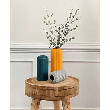 Rumi Décor Ceramic Vases Set for Elegant Home Decor