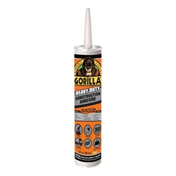 Gorilla Heavy Duty Construction Adhesive - 9oz Cartridge for Powerful Bonding Solutions