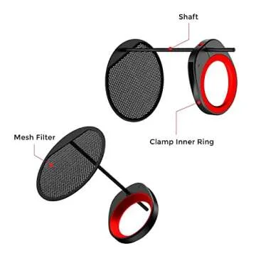 AVerMedia Live Streamer POP Filter - BA310, Microphone pop Filter, Professional Audio Capture for Live Stream, podcasting and vlogging, Exclusively for Live Streamer MIC AM330, AM350