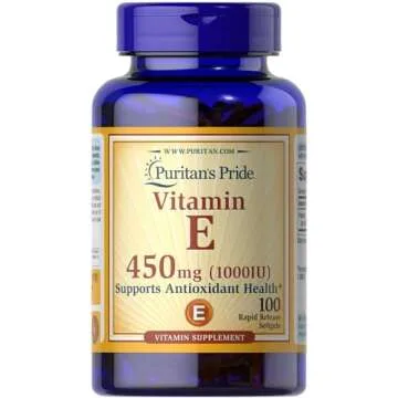 Puritan's Pride Vitamin E 450 Mg, supports immune function, Capsule 100 count
