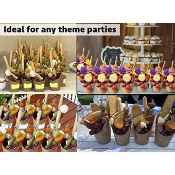 CAMKYDE 100 Pcs French Fries Holder, 12oz Disposable Paper French Fry Cups Charcuterie Cups for all Occasions (12oz)